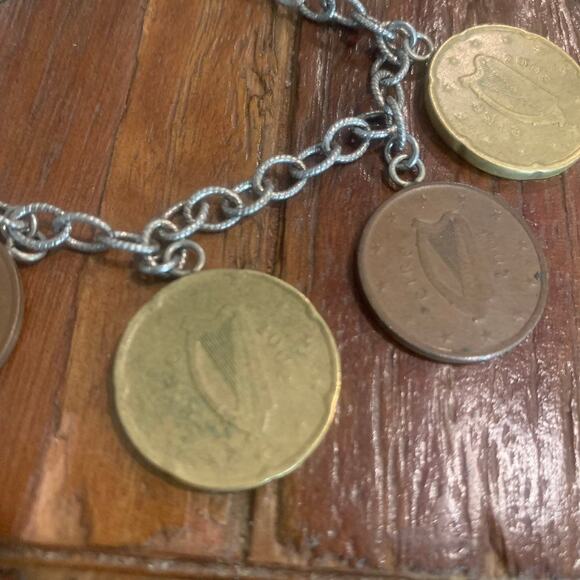 2002 EURO Coin Bracelet Silver & Gold Tone 8 Coins main image 6